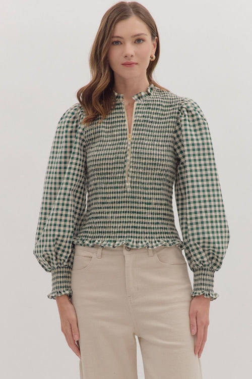 Grace Gingham Top
