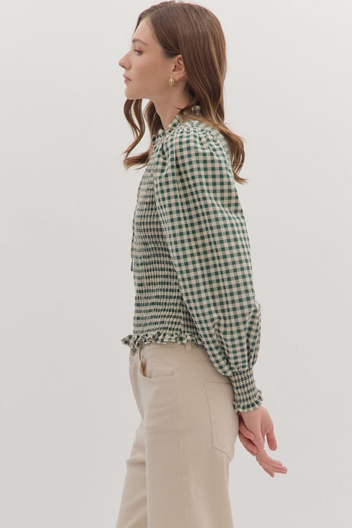 Grace Gingham Top