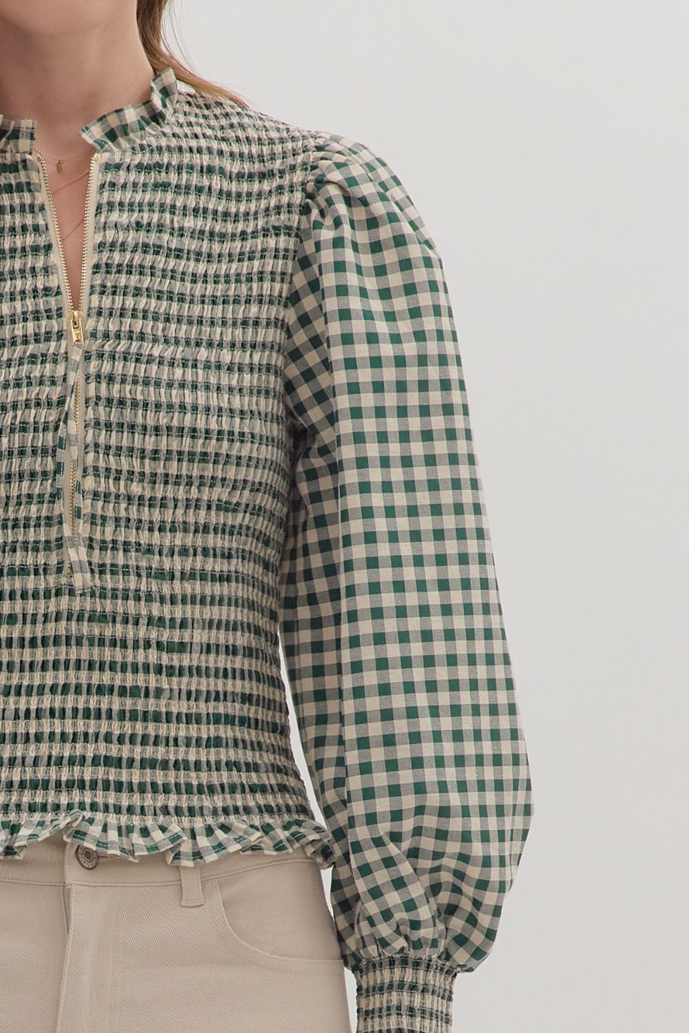 Grace Gingham Top