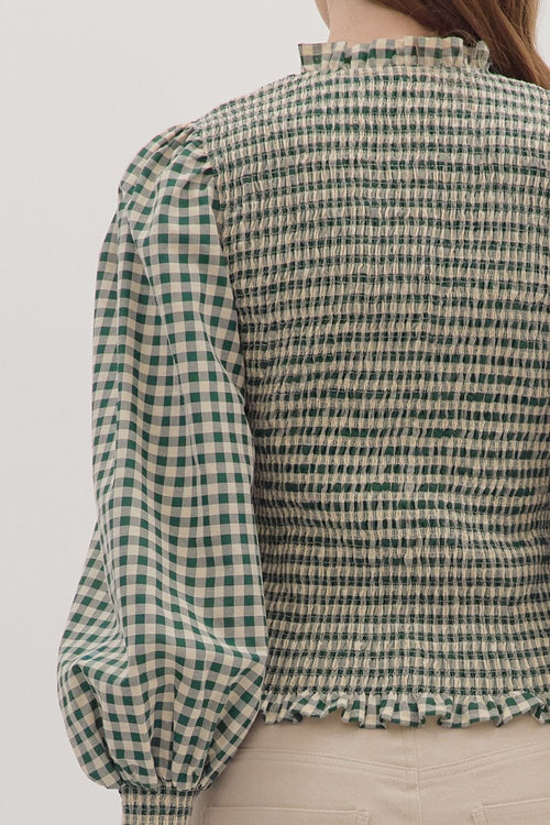Grace Gingham Top