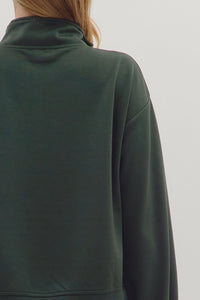 Piper Quarter Zip Top Almond