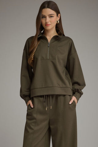 Stay Awhile Pullover Olive