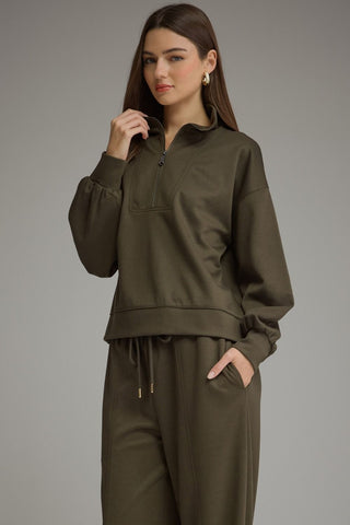 Stay Awhile Pullover Olive