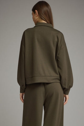 Stay Awhile Pullover Olive