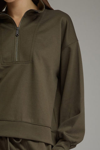 Stay Awhile Pullover Olive
