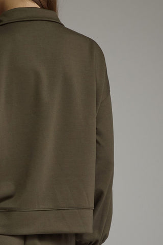 Stay Awhile Pullover Olive