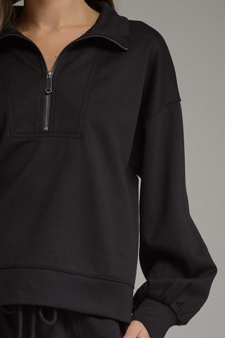 Stay Awhile Pullover Black