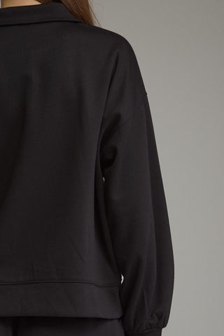 Stay Awhile Pullover Black