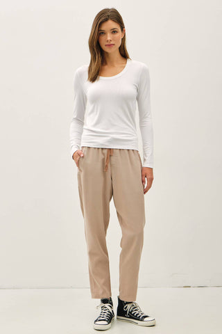 Essential Long Sleeve Dark Taupe - Sugar Co.