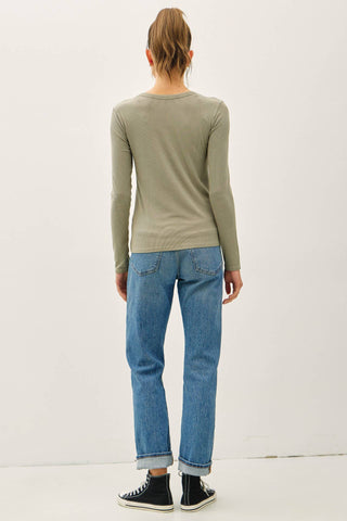 Essential Long Sleeve Dusty Sage - Sugar Co.