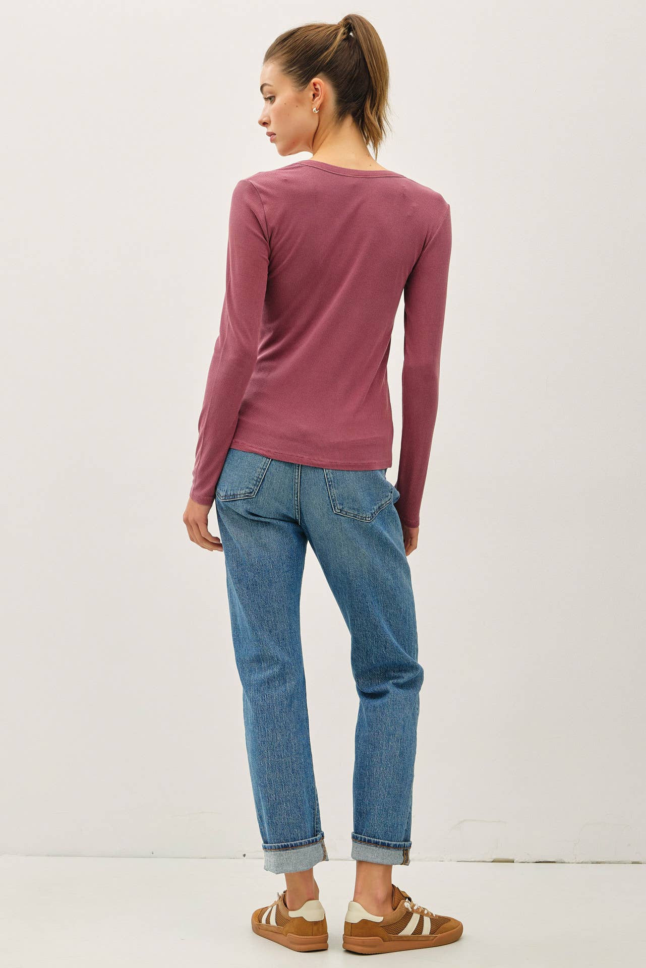 Essential Long Sleeve Light Teal - Sugar Co.