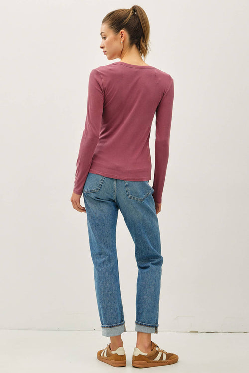 Essential Long Sleeve Light Teal - Sugar Co.