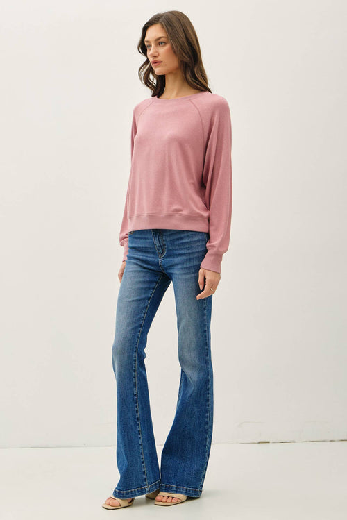 Essential Raglan Chestnut Oatmeal - Sugar Co.