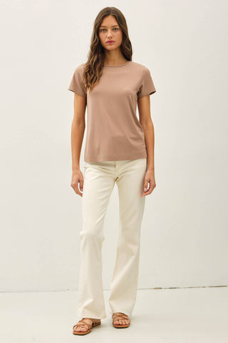 Essential Smooth Tee Off - White - Sugar Co.