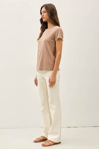 Essential Smooth Tee Off - White - Sugar Co.