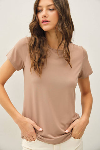 Essential Smooth Tee Off - White - Sugar Co.