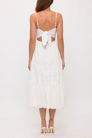 Essie Cotton Eyelet Midi Dress - Sugar Co.