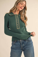 Evergreen Stitch Sweater - Sugar Co.