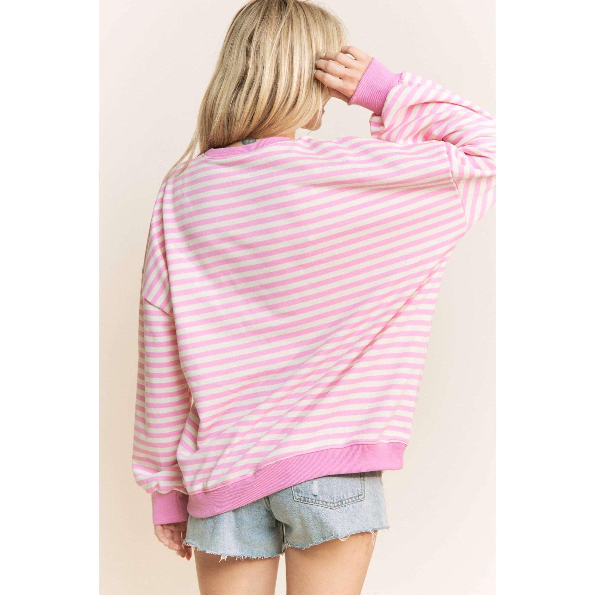 Everyday Classic Stripe Pullover - Sugar Co.