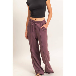 Everyday Essential Wide Leg Pant Cocoa - Sugar Co.