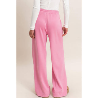 Everyday Essential Wide Leg Pants Deep Green - Sugar Co.