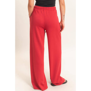 Everyday Essential Wide Leg Pants Deep Green - Sugar Co.