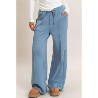 Everyday Essential Wide Leg Pants Deep Green - Sugar Co.