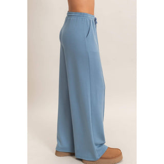 Everyday Essential Wide Leg Pants Deep Green - Sugar Co.
