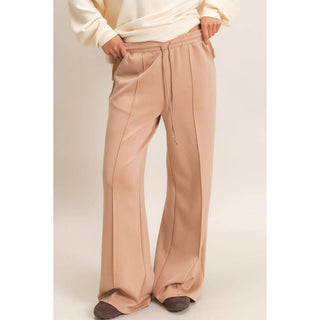 Everyday Essential Wide Leg Pants Deep Green - Sugar Co.