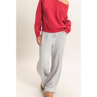 Everyday Essential Wide Leg Pants Deep Green - Sugar Co.