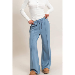 Everyday Essential Wide Leg Pants Deep Green - Sugar Co.