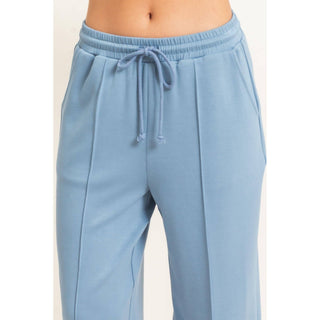 Everyday Essential Wide Leg Pants Deep Green - Sugar Co.