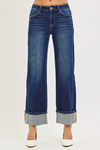 Everyday Icon Cuffed Straight Jeans - Sugar Co.