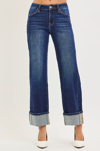 Everyday Icon Cuffed Straight Jeans - Sugar Co.