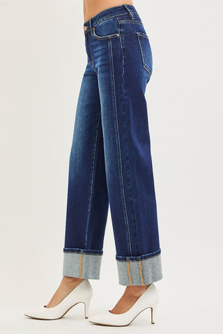 Everyday Icon Cuffed Straight Jeans - Sugar Co.