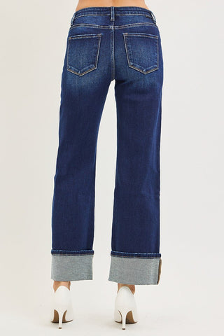 Everyday Icon Cuffed Straight Jeans - Sugar Co.