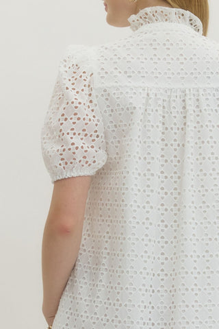 Eyelet Sweetie Midi Dress - Sugar Co.