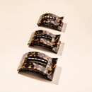 Flat Rectangle Hair Clip | Small | Tortoise