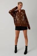 Brown Sugar Bloom Cardigan
