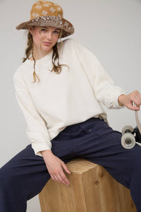 Marled Knit Top