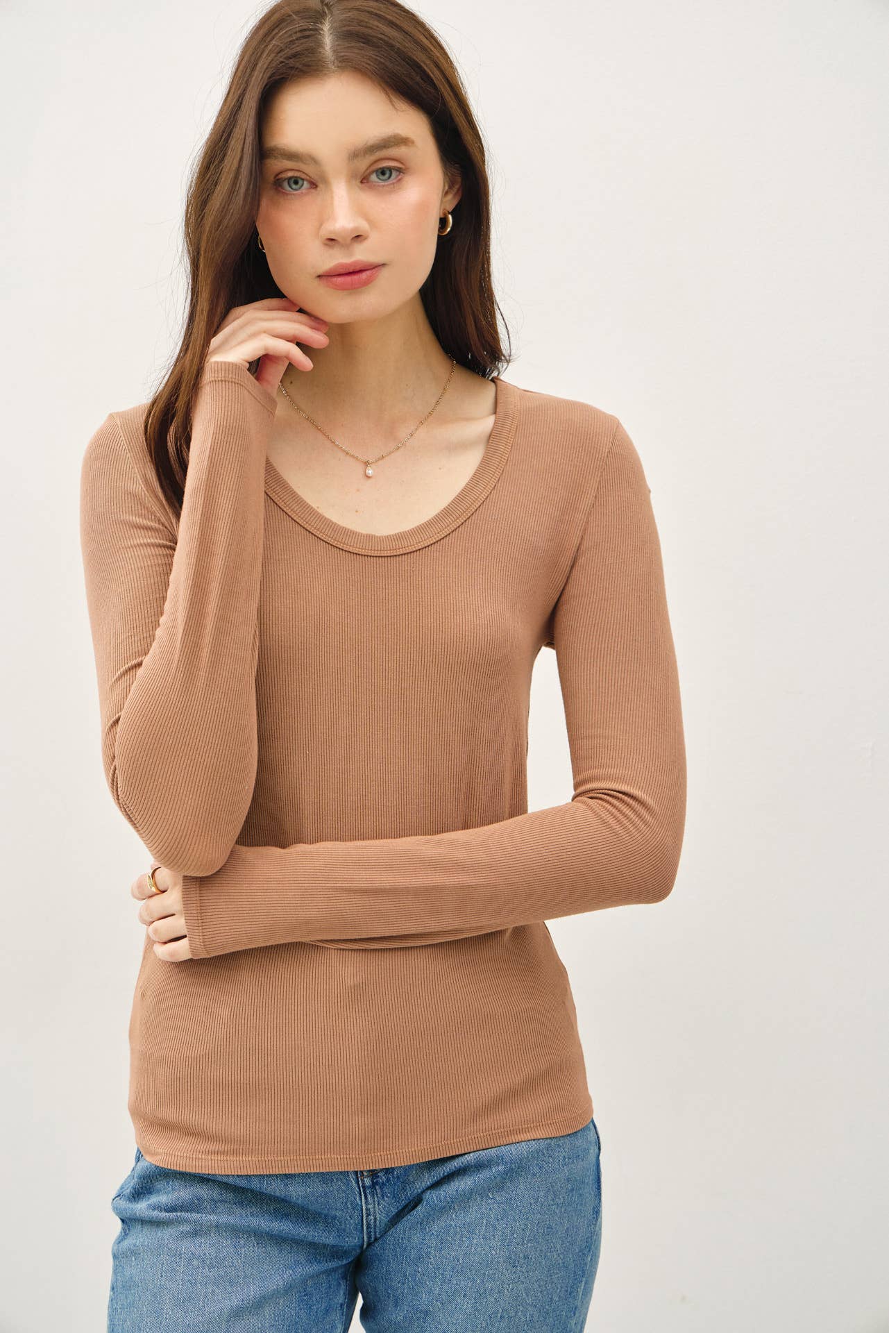 Essential Long Sleeve Light Teal