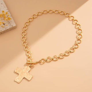 Faithfully Textured Toggle Necklace - Sugar Co.