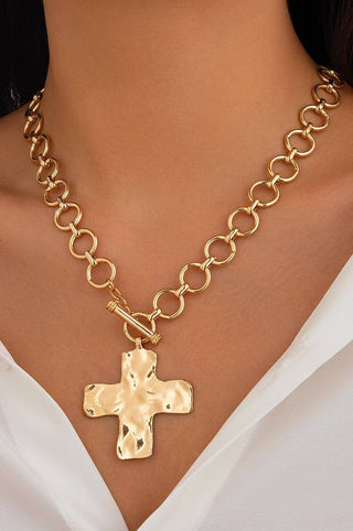 Faithfully Textured Toggle Necklace - Sugar Co.