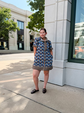 Fall in Line Floral Mini Dress - Sugar Co.