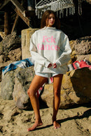 Fck Cancer & Support the Fighters Reversible Mock - Neck Sweatshirt - Sugar Co.