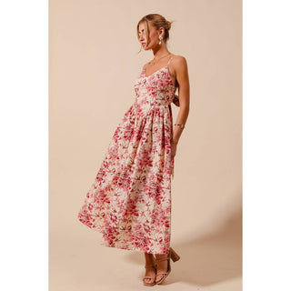 Rosé Garden Bow Dress