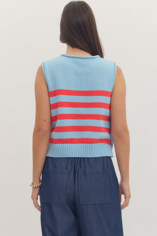 Firecracker Stripe Knit Tank - Sugar Co.