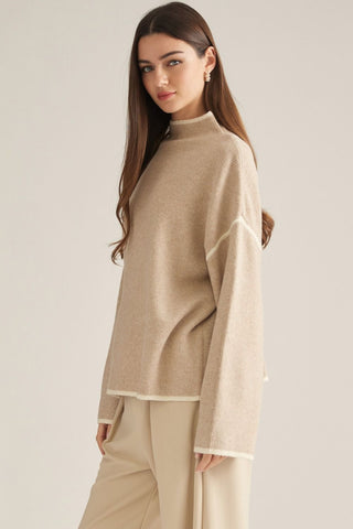 Fireside Mock Neck Sweater - needs picture - Sugar Co.