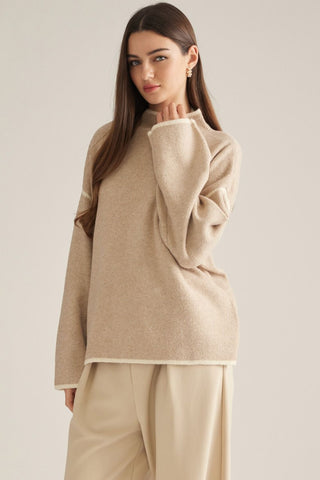 Fireside Mock Neck Sweater - needs picture - Sugar Co.
