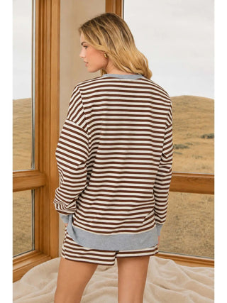 Fireside Stripe Boxy Top - Sugar Co.